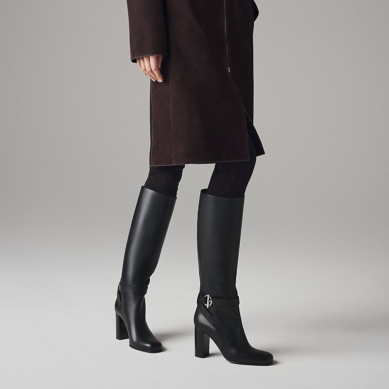 Joanna 90 boot - Black | Hermès Greece